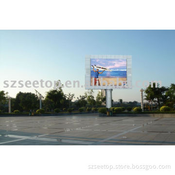 Outdoor full color led sign with super-thin cabinet and super-high brightness